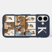 モダンな8枚の写真 グレー Case-Mate iPhoneケース (裏面 (横))