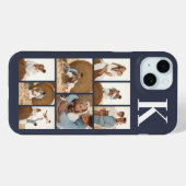 モダンな8枚の写真 グレー Case-Mate iPhoneケース (裏面 (横))