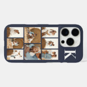 モダンな8枚の写真 グレー Case-Mate iPhoneケース (裏面 (横))