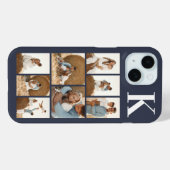 モダンな8枚の写真 グレー Case-Mate iPhoneケース (裏面 (横))