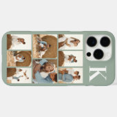 モダンな8枚の写真 サージミントグリーン Case-Mate iPhoneケース (裏面 (横))