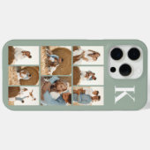 モダンな8枚の写真 サージミントグリーン Case-Mate iPhoneケース (裏面 (横))