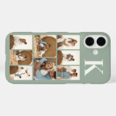 モダンな8枚の写真 サージミントグリーン Case-Mate iPhoneケース (裏面 (横))