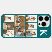 モダンな8枚の写真 ティール Case-Mate iPhoneケース (裏面 (横))