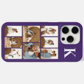 モダンな8枚の写真 パープル Case-Mate iPhoneケース (裏面 (横))