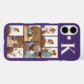 モダンな8枚の写真 パープル Case-Mate iPhoneケース (裏面 (横))
