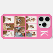 モダンな8枚の写真 ピンク Case-Mate iPhoneケース (裏面 (横))