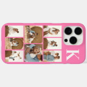 モダンな8枚の写真 ピンク Case-Mate iPhoneケース (裏面 (横))
