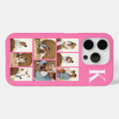 モダンな8枚の写真 ピンク Case-Mate iPhoneケース (裏面 (横))