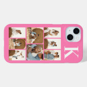モダンな8枚の写真 ピンク Case-Mate iPhoneケース (裏面 (横))