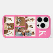 モダンな8枚の写真 ピンク Case-Mate iPhoneケース (裏面 (横))