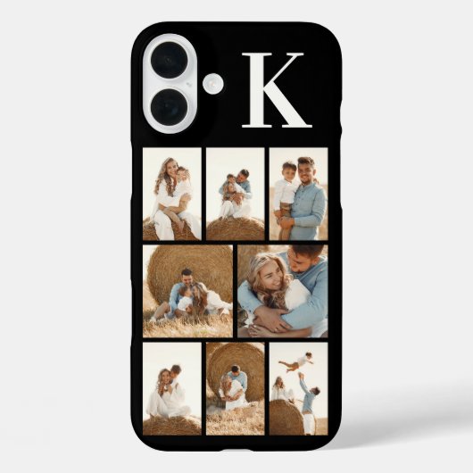モダンな8枚の写真 ブラック Case-Mate iPhoneケース (裏面)