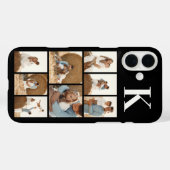 モダンな8枚の写真 ブラック Case-Mate iPhoneケース (裏面 (横))