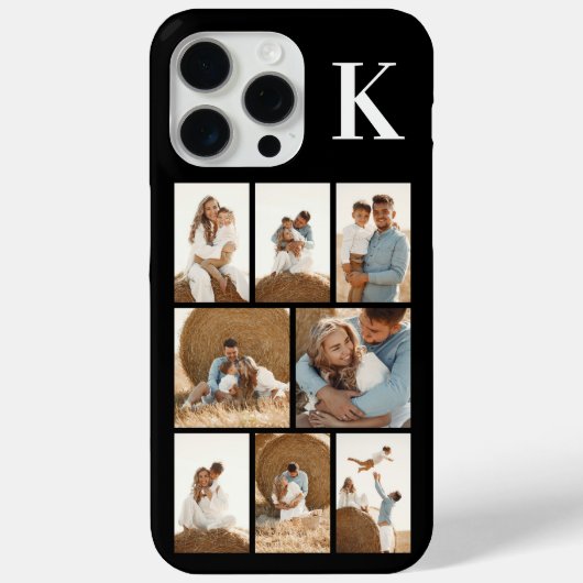 モダンな8枚の写真 ブラック Case-Mate iPhoneケース (裏面)