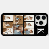 モダンな8枚の写真 ブラック Case-Mate iPhoneケース (裏面 (横))
