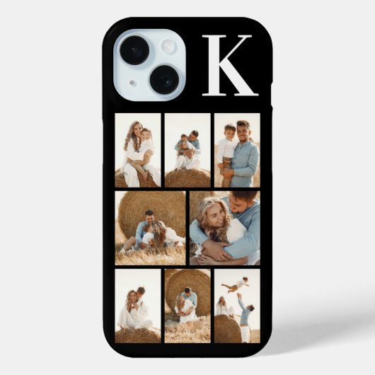 モダンな8枚の写真 ブラック Case-Mate iPhoneケース (裏面)