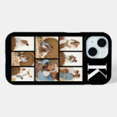 モダンな8枚の写真 ブラック Case-Mate iPhoneケース (裏面 (横))