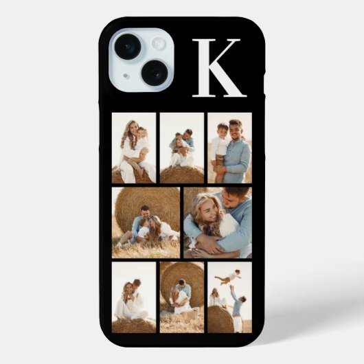 モダンな8枚の写真 ブラック Case-Mate iPhoneケース (裏面)