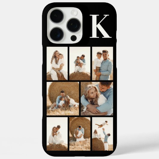 モダンな8枚の写真 ブラック Case-Mate iPhoneケース (裏面)