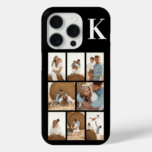 モダンな8枚の写真 ブラック Case-Mate iPhoneケース (裏面)