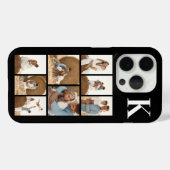 モダンな8枚の写真 ブラック Case-Mate iPhoneケース (裏面 (横))