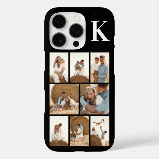 モダンな8枚の写真 ブラック Case-Mate iPhoneケース (裏面)