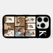 モダンな8枚の写真 ブラック Case-Mate iPhoneケース (裏面 (横))
