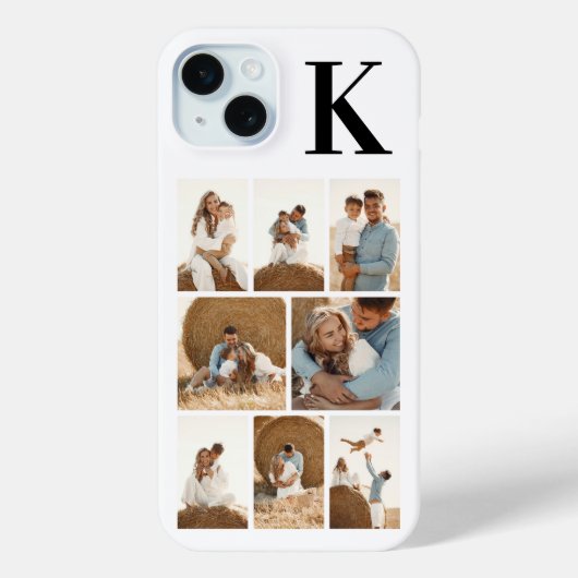 モダンな8枚の写真 ホワイト Case-Mate iPhoneケース (裏面)