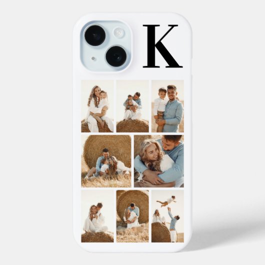 モダンな8枚の写真 ホワイト Case-Mate iPhoneケース (裏面)