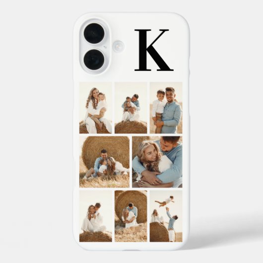 モダンな8枚の写真 ホワイト Case-Mate iPhoneケース (裏面)