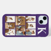 モダンな8枚の写真 紫 Case-Mate iPhoneケース (裏面 (横))