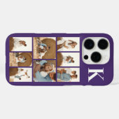 モダンな8枚の写真 紫 Case-Mate iPhoneケース (裏面 (横))
