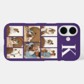 モダンな8枚の写真 紫 Case-Mate iPhoneケース (裏面 (横))