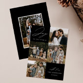 モダンな「ジョイ・トゥ・ザ・ワールド」ブラック5枚写真 シーズンカード