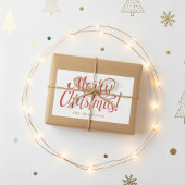 モダンな  メリークリスマス コスチューム ステッカー