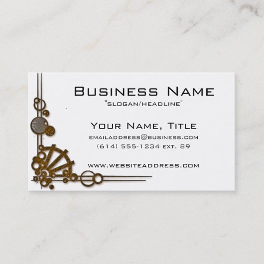 モダンな(モダンな)デザイン3の名刺 名刺 (正面)