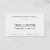 モダンな(モダンな)デザイン4の名刺 名刺 (裏面)