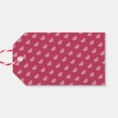 モダンな"ラブ"ビバマゼンタ ギフトタグ (裏面横)