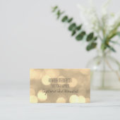 モダンな《写真》ぼけ味ライトトレンディーパターン 名刺 (スタンド正面)