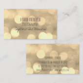 モダンな《写真》ぼけ味ライトトレンディーパターン 名刺 (正面/裏面)