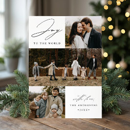 モダンな 喜びに満ちた世界 4 枚の写真 シーズンカード