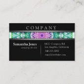 モダンな《植物》スイレンの曼荼羅 名刺 (裏面)