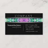 モダンな《植物》スイレンの曼荼羅 名刺 (裏面)