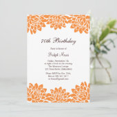 モダンな、花の誕生日のパーティの招待状 招待状 (スタンド正面)