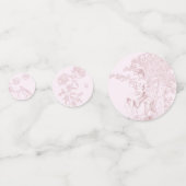 モダンな Chic トワ・ド・ジュイ ピクニック ブライダルシャワー コンフェッティ (裏面)