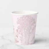 モダンな Chic トワ・ド・ジュイ ピクニック ブライダルシャワー 紙コップ (裏面)