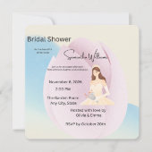 モダンな「Elegant Pastel Bridal Shower Invitation – Mod (正面)