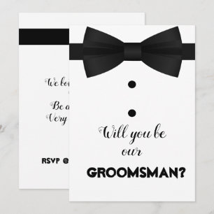 モダンな groom's men 用のぼうブラシスクリプトのリクエスト 招待状
