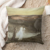 「モダンな」L'EstampeからのDanteそしてビアトリス、publ クッション (ブランケット)