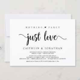 モダンな rustic のみの結婚式、特別なものは何もない、ただ愛 I 招待状